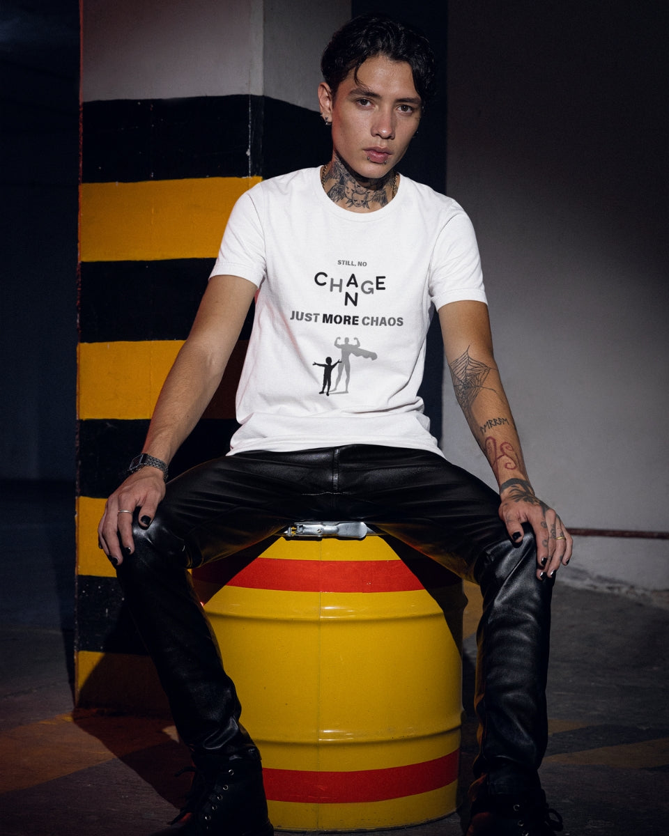 Men’s Premium Pima Cotton T-Shirt | Regular Fit | Round Neck | Short Sleeve | Ultra-Soft & Durable | CHAOS