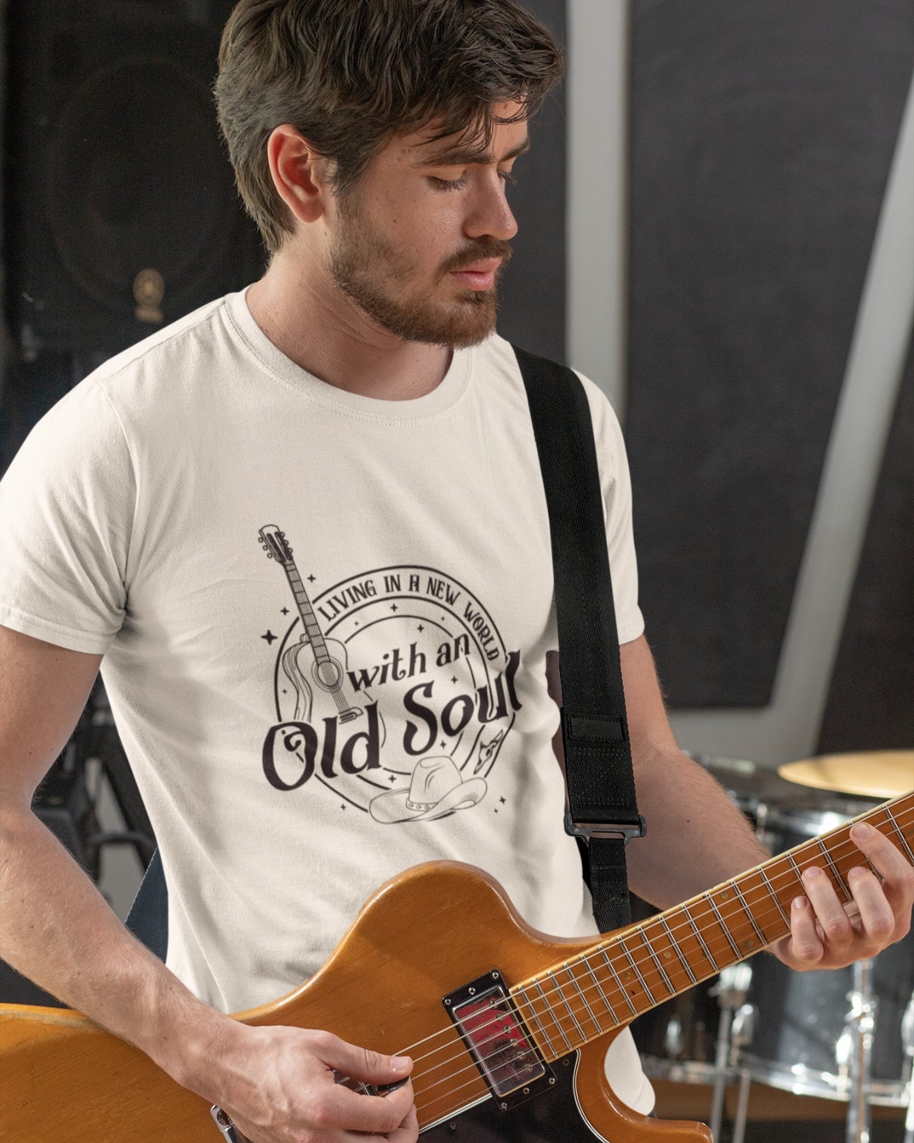 Men's Cotton T-Shirt | Regular Fit | Round Neck | Short Sleeve | OLD SOUL