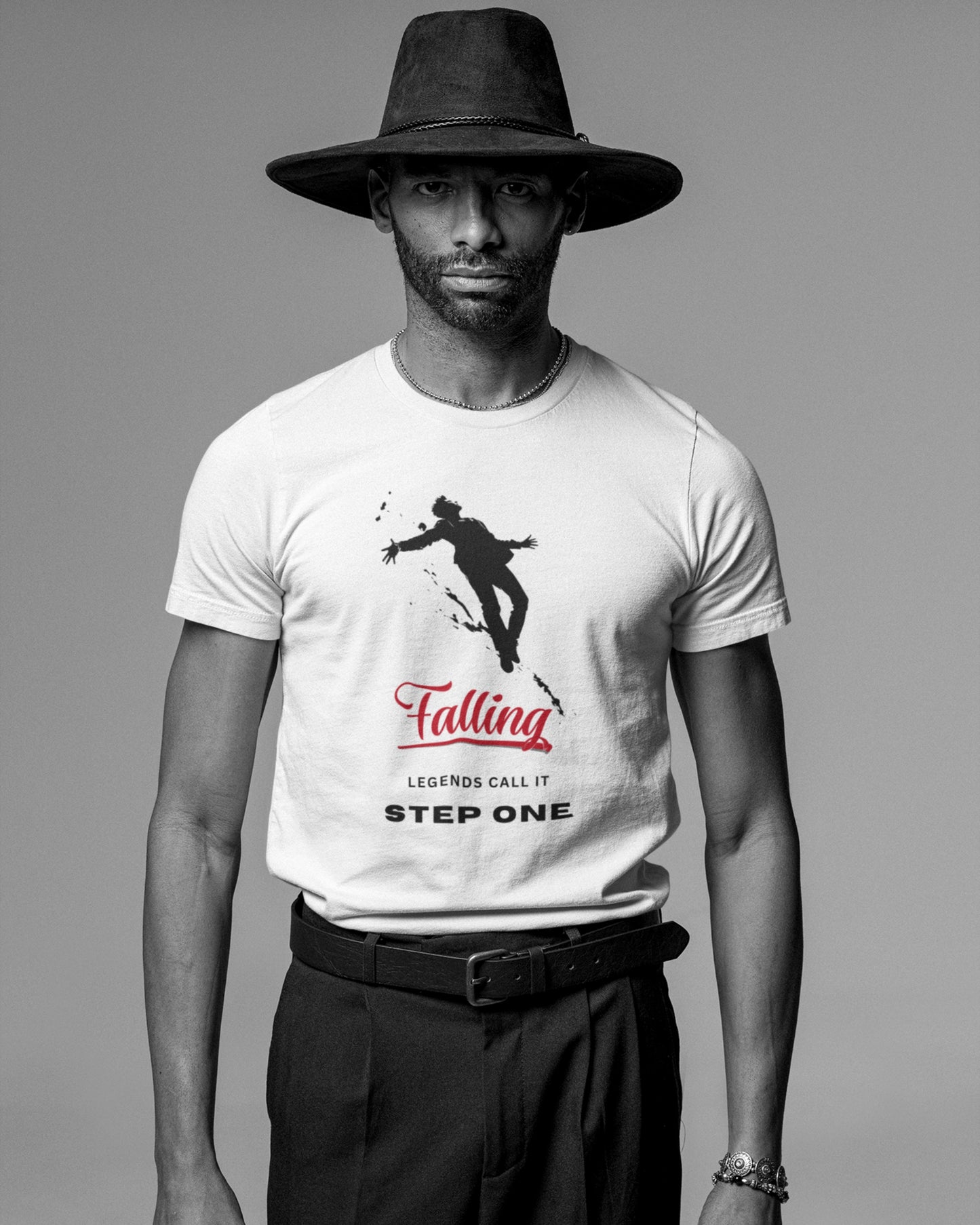 Men’s Premium Pima Cotton T-Shirt | Regular Fit | Round Neck | Short Sleeve | Ultra-Soft & Durable | FALLING