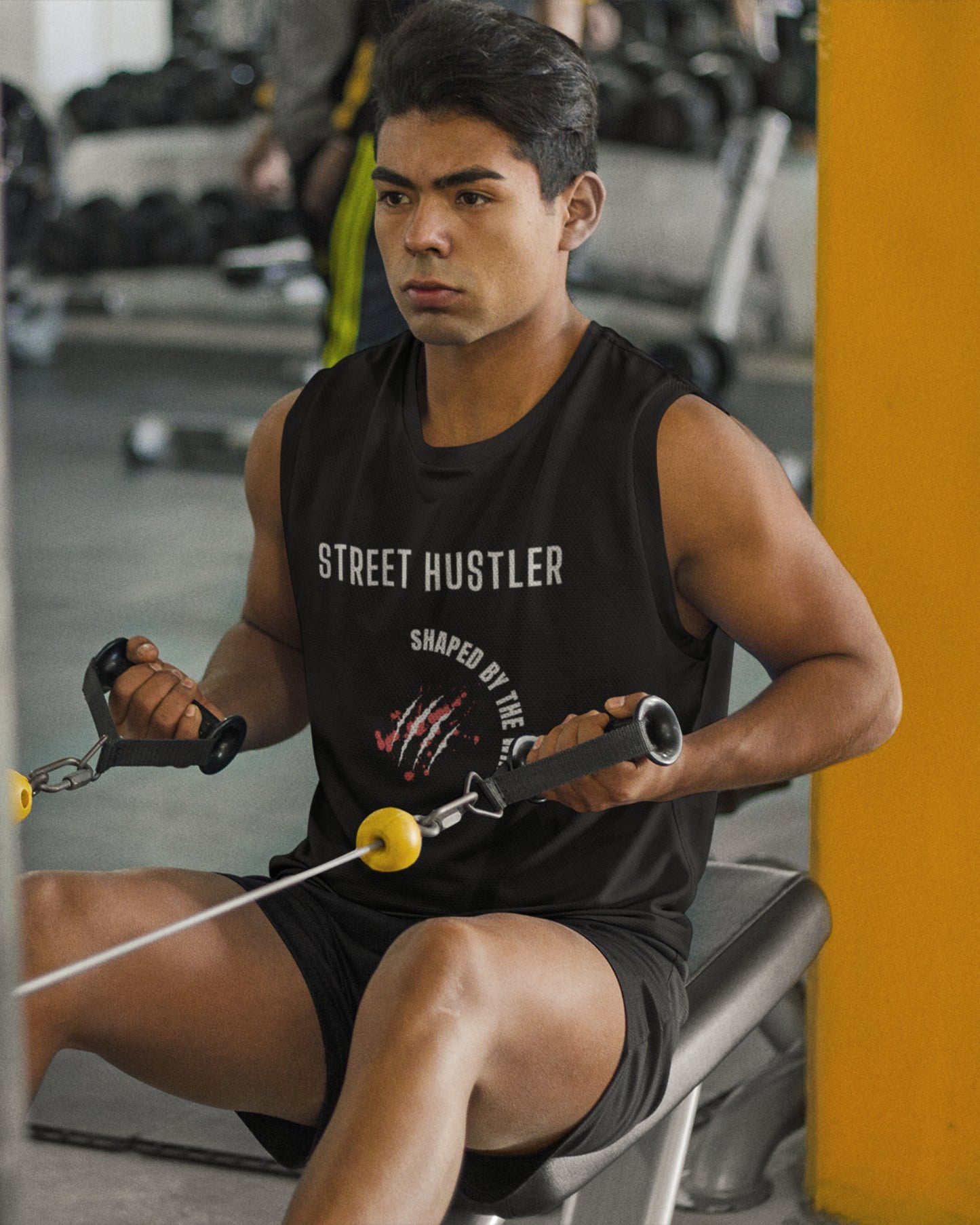 Men’s Cotton Gym Vest | Regular Fit | Round Neck | Sleeveless | STREET HUSTLER