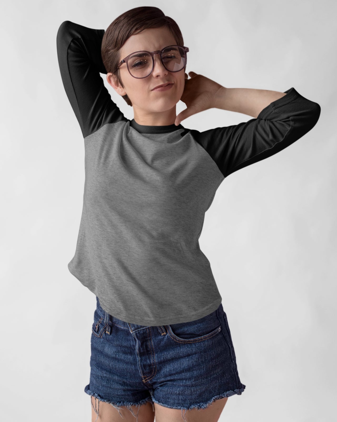 Women’s Raglan TShirt | Regular Fit | Half Sleeve | PLAIN