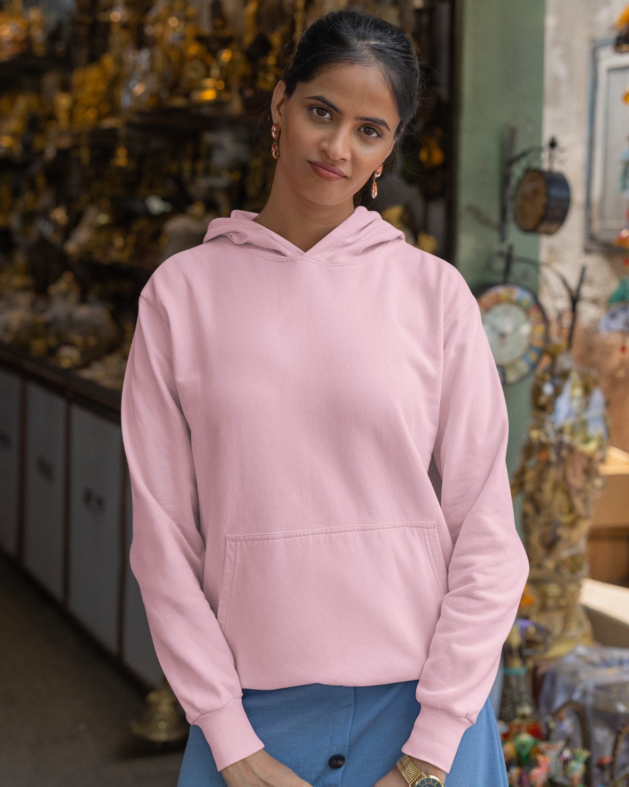 Women’s Hoodie Sweatshirt | Regular Fit | Full Sleeves | PLAIN