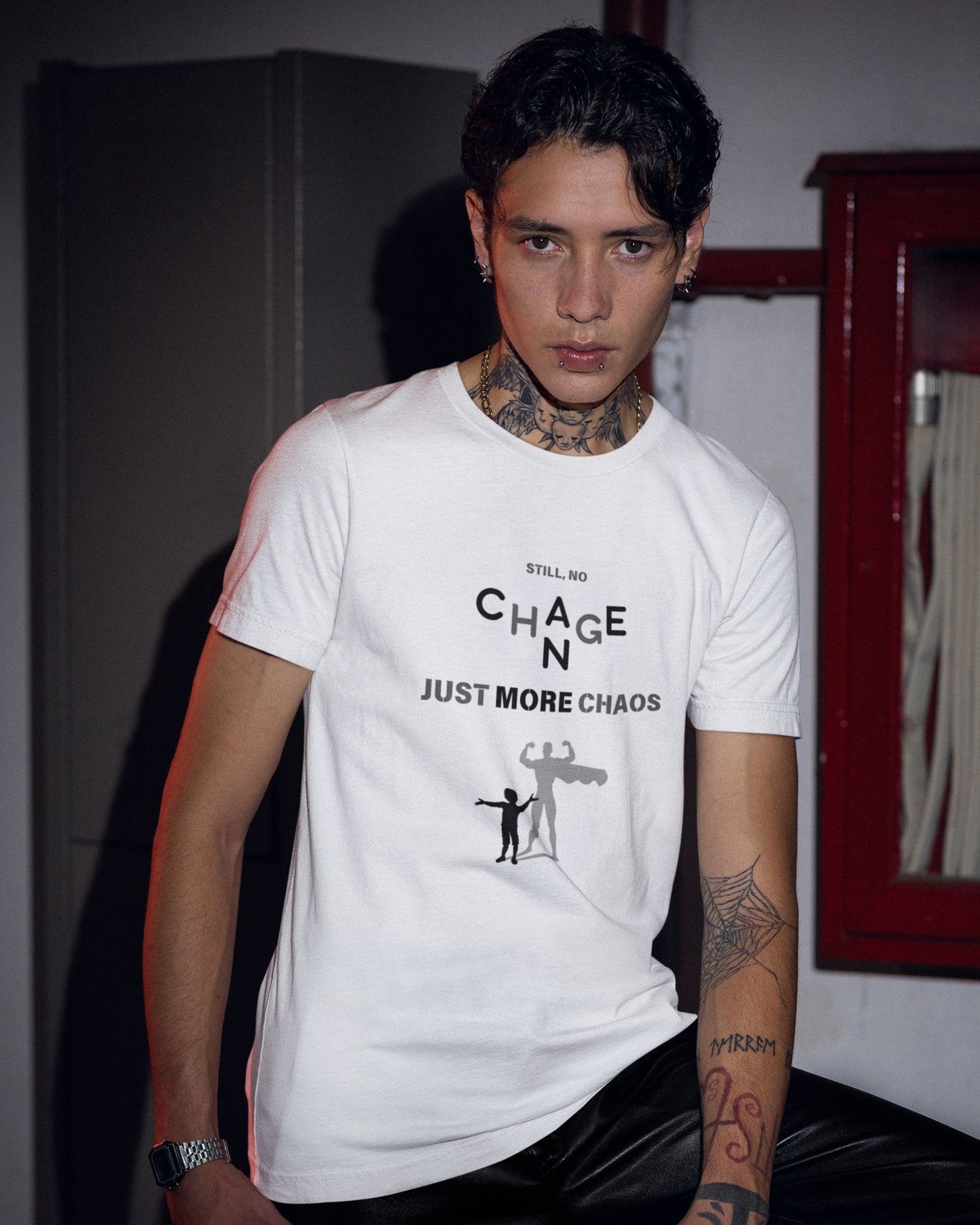 Men’s Premium Pima Cotton T-Shirt | Regular Fit | Round Neck | Short Sleeve | Ultra-Soft & Durable | CHAOS