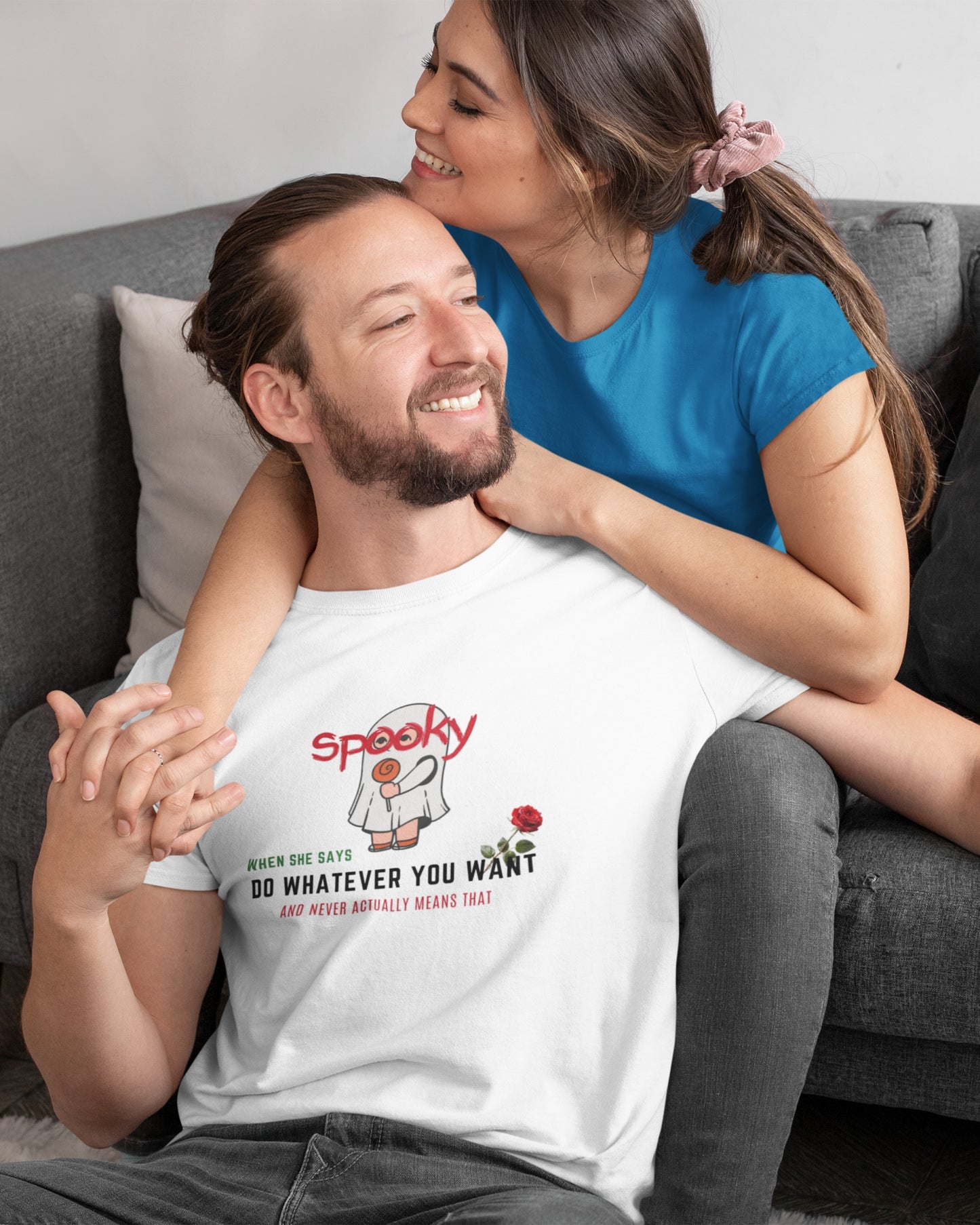 Men’s Premium Pima Cotton T-Shirt | Regular Fit | Round Neck | Short Sleeve | Ultra-Soft & Durable | SPOOKY
