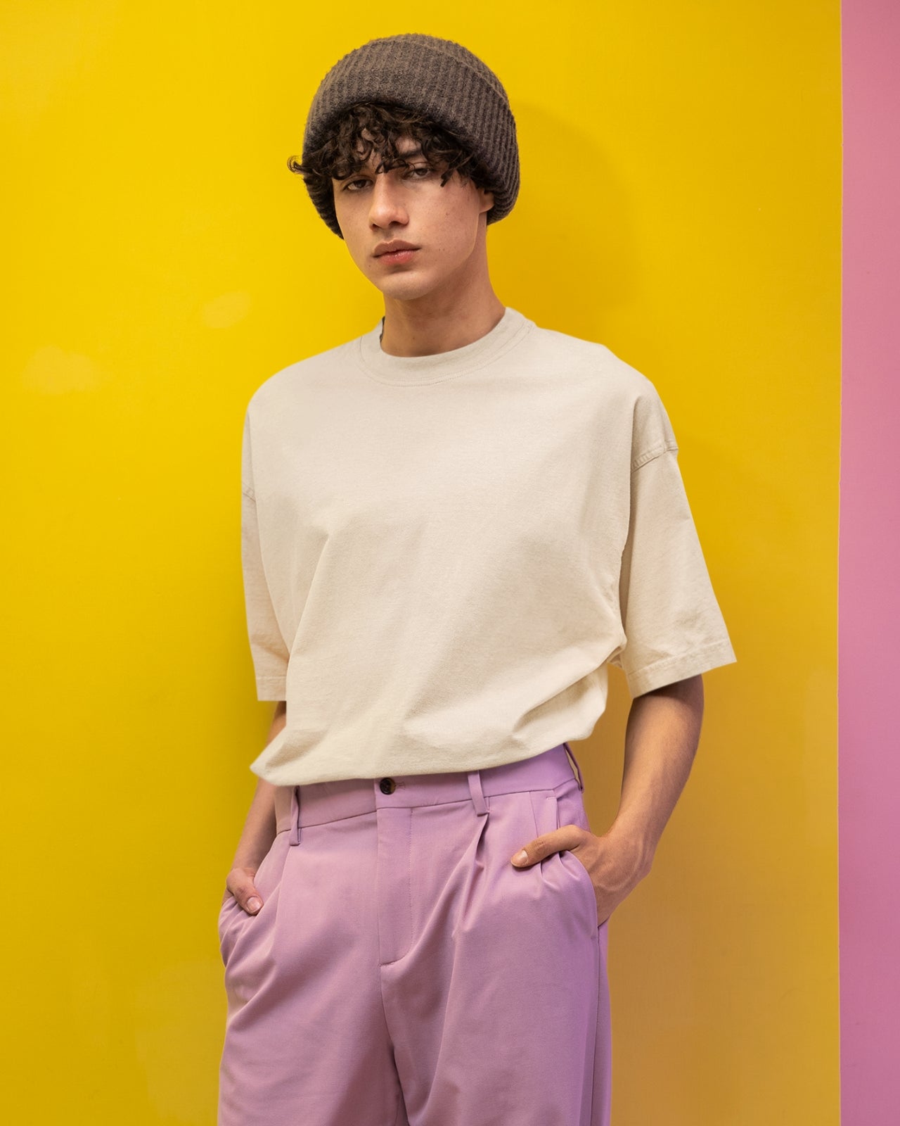 Unisex Cotton T-Shirt | Oversized Fit | Round Neck | Short Sleeve | PLAIN