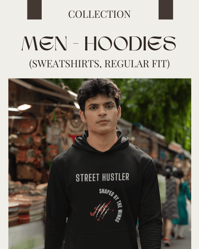 MEN HOODIES (SWEATSHIRTS, REGULAR FIT)