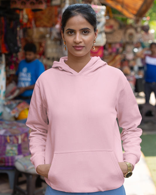Women’s Hoodie Sweatshirt | Regular Fit | Full Sleeves | PLAIN