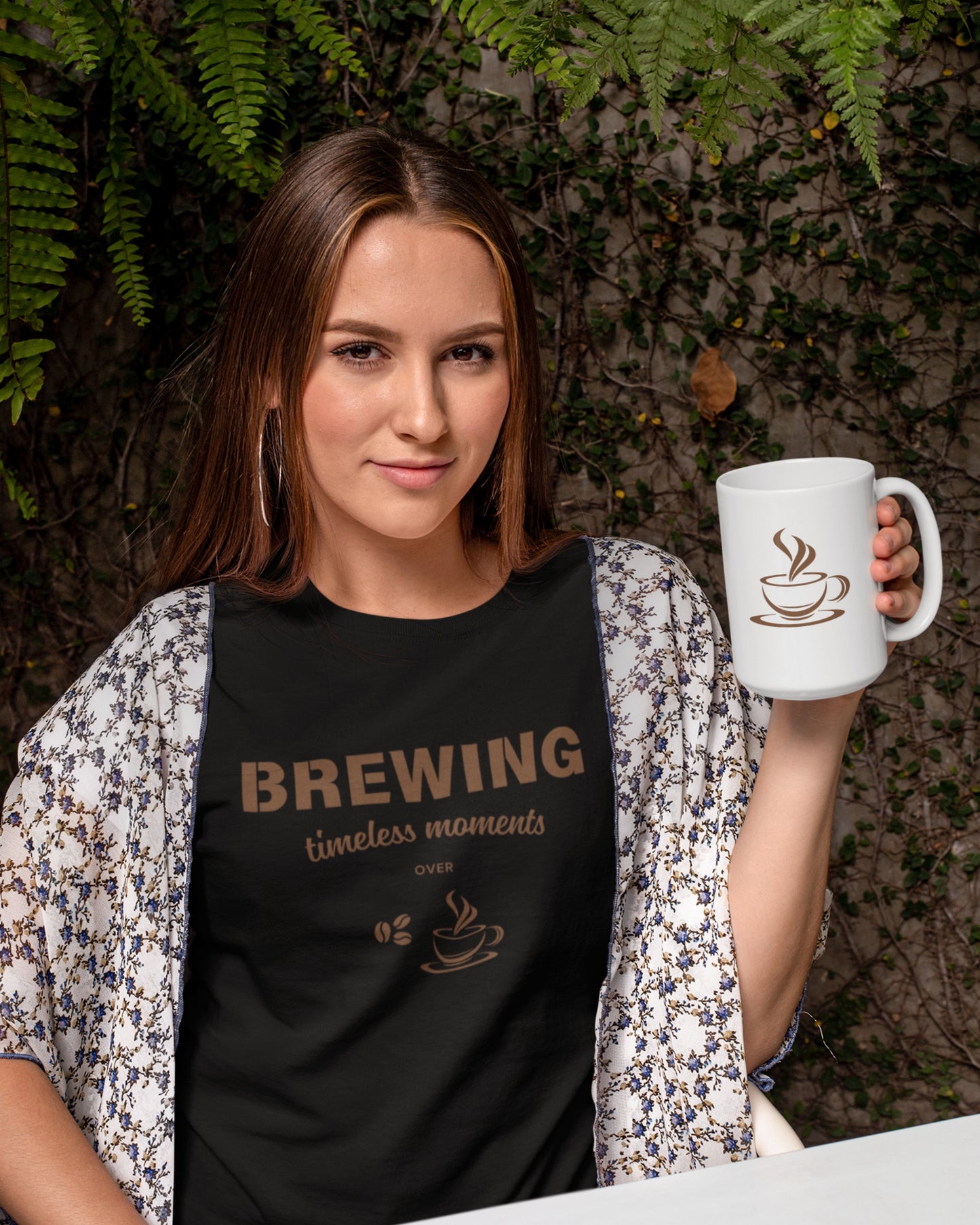 Unisex Premium Pima Cotton T-Shirt | Regular Fit | Round Neck | Short Sleeve | Ultra-Soft & Durable | COFFEE