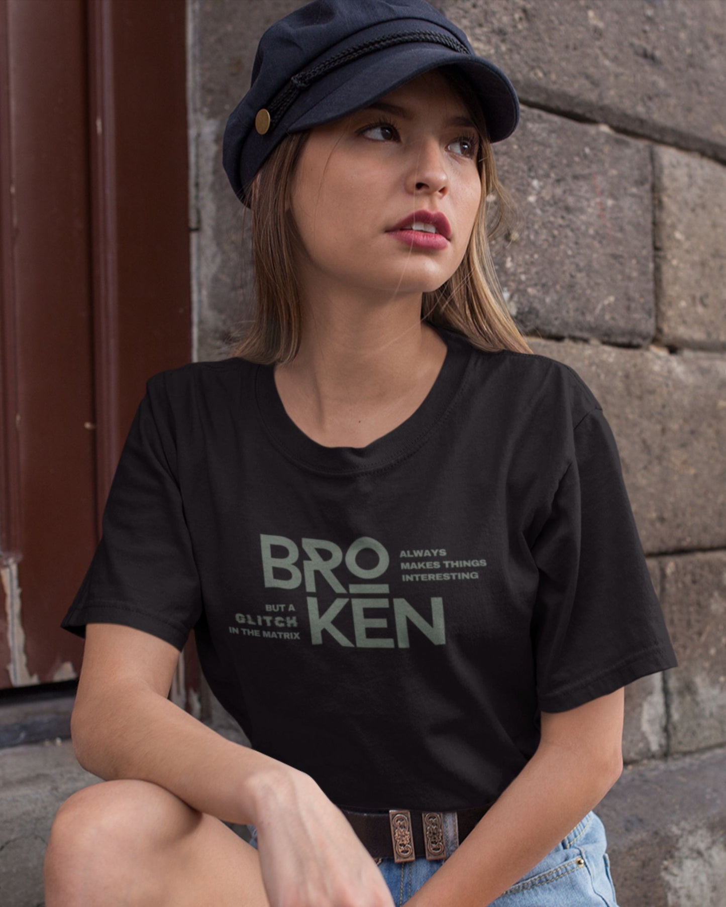Unisex Premium Pima Cotton T-Shirt | Regular Fit | Round Neck | Short Sleeve | Ultra-Soft & Durable | BROKEN