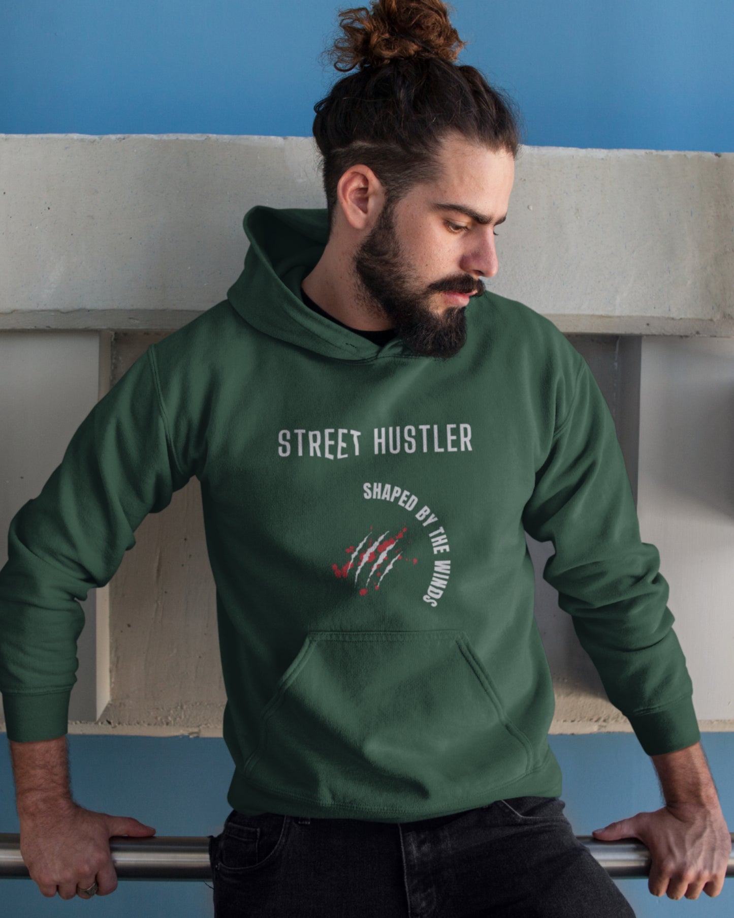 Men’s Hoodie Sweatshirt | Regular Fit | Long Sleeves | STREET HUSTLER
