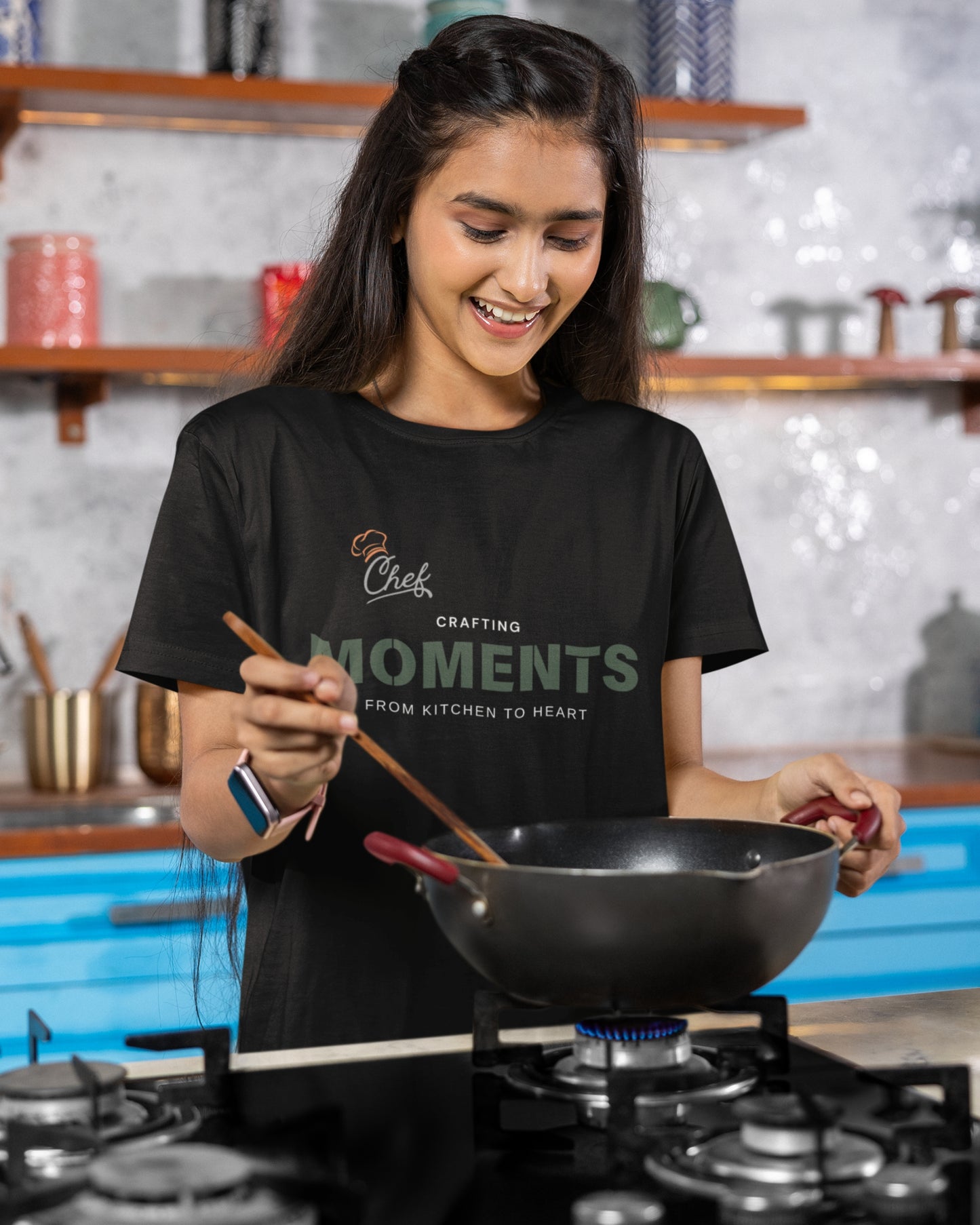 Women’s Premium Pima Cotton T-Shirt | Regular Fit | Round Neck | Short Sleeve | Ultra-Soft & Durable | CHEF