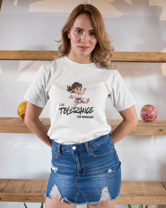 Women’s Premium Supima Cotton T-Shirt | Regular Fit | Round Neck | Short Sleeve | Ultra-Soft & Durable | LOW TOLERANCE