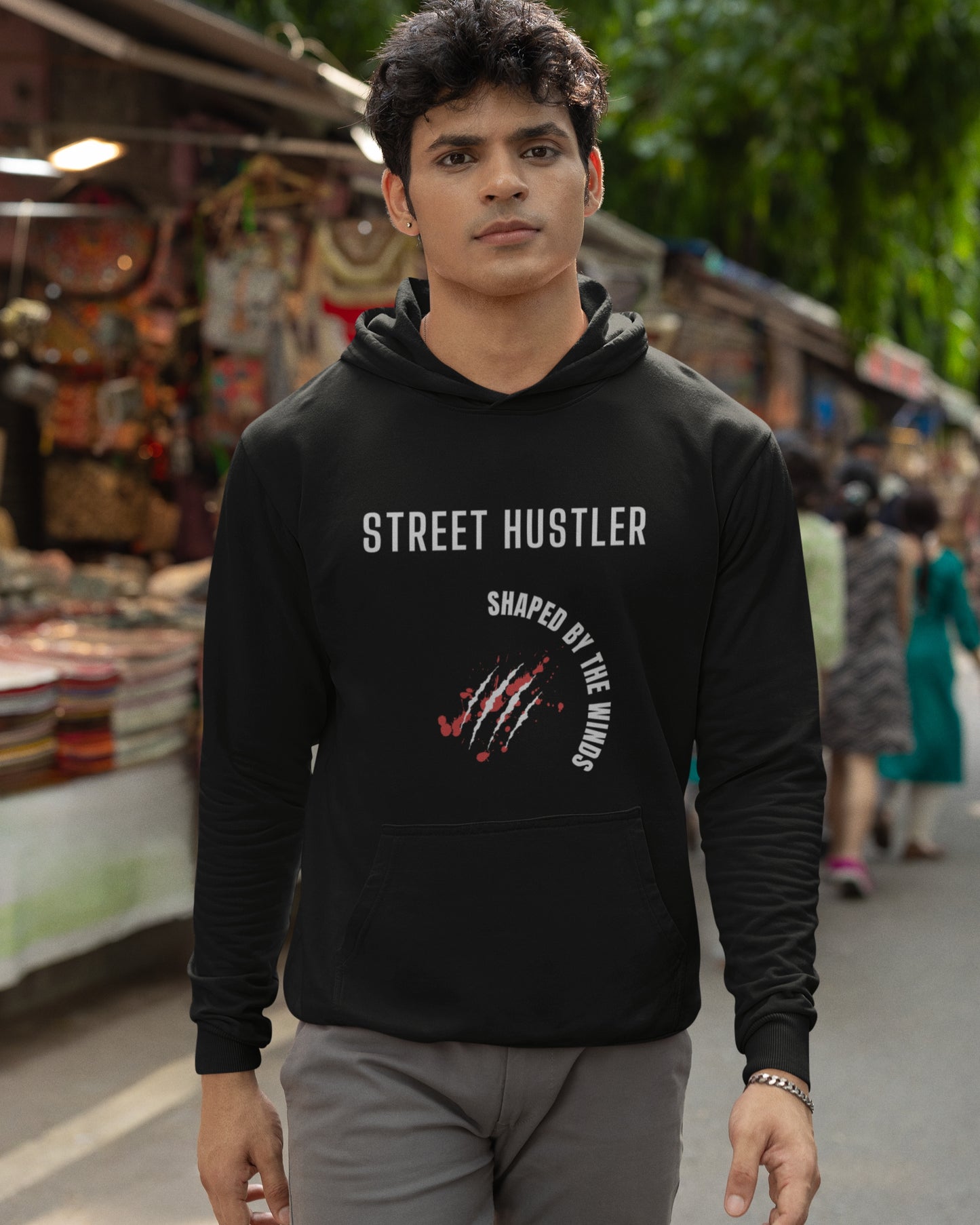 Men’s Hoodie Sweatshirt | Regular Fit | Long Sleeves | STREET HUSTLER