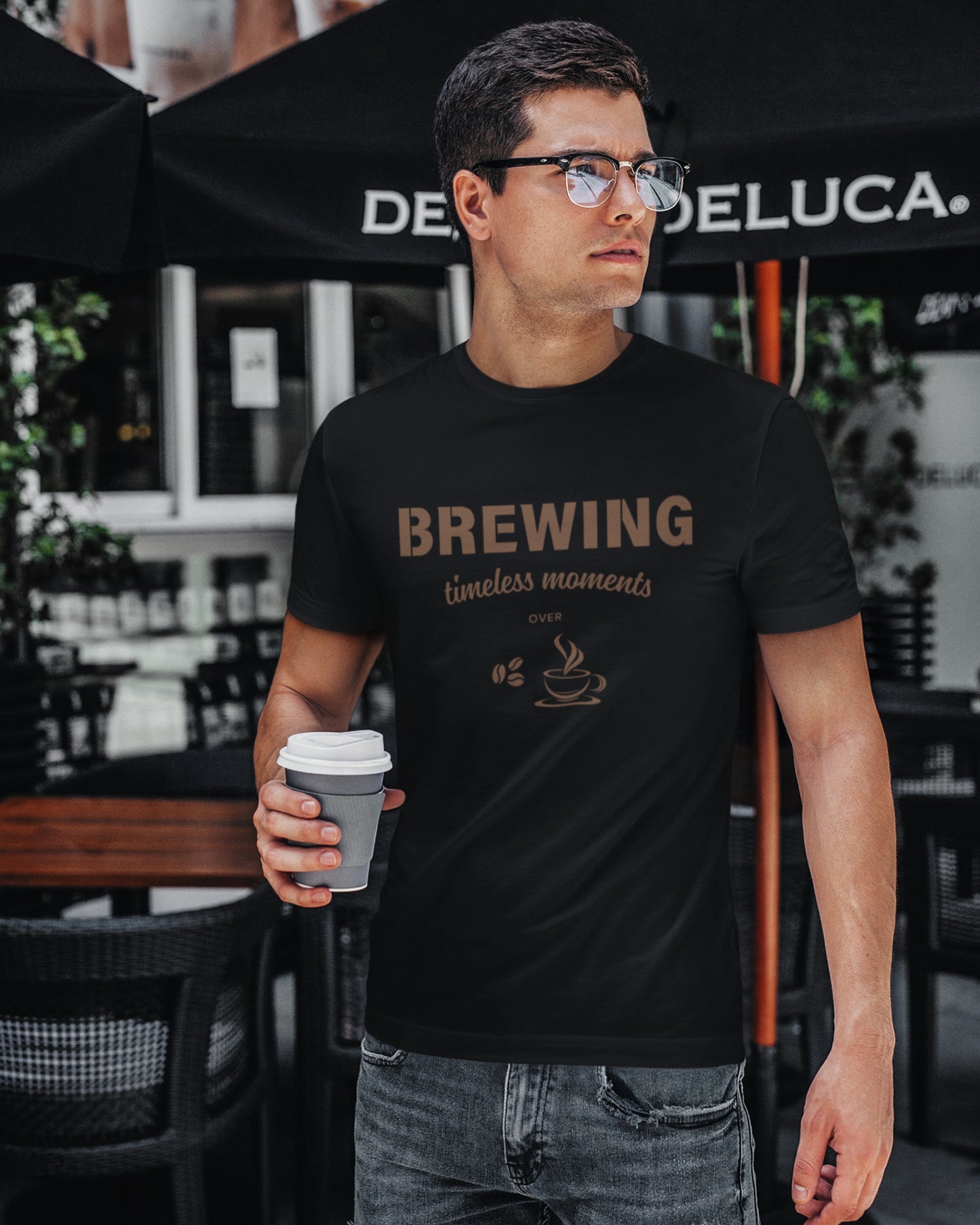Unisex Premium Pima Cotton T-Shirt | Regular Fit | Round Neck | Short Sleeve | Ultra-Soft & Durable | COFFEE