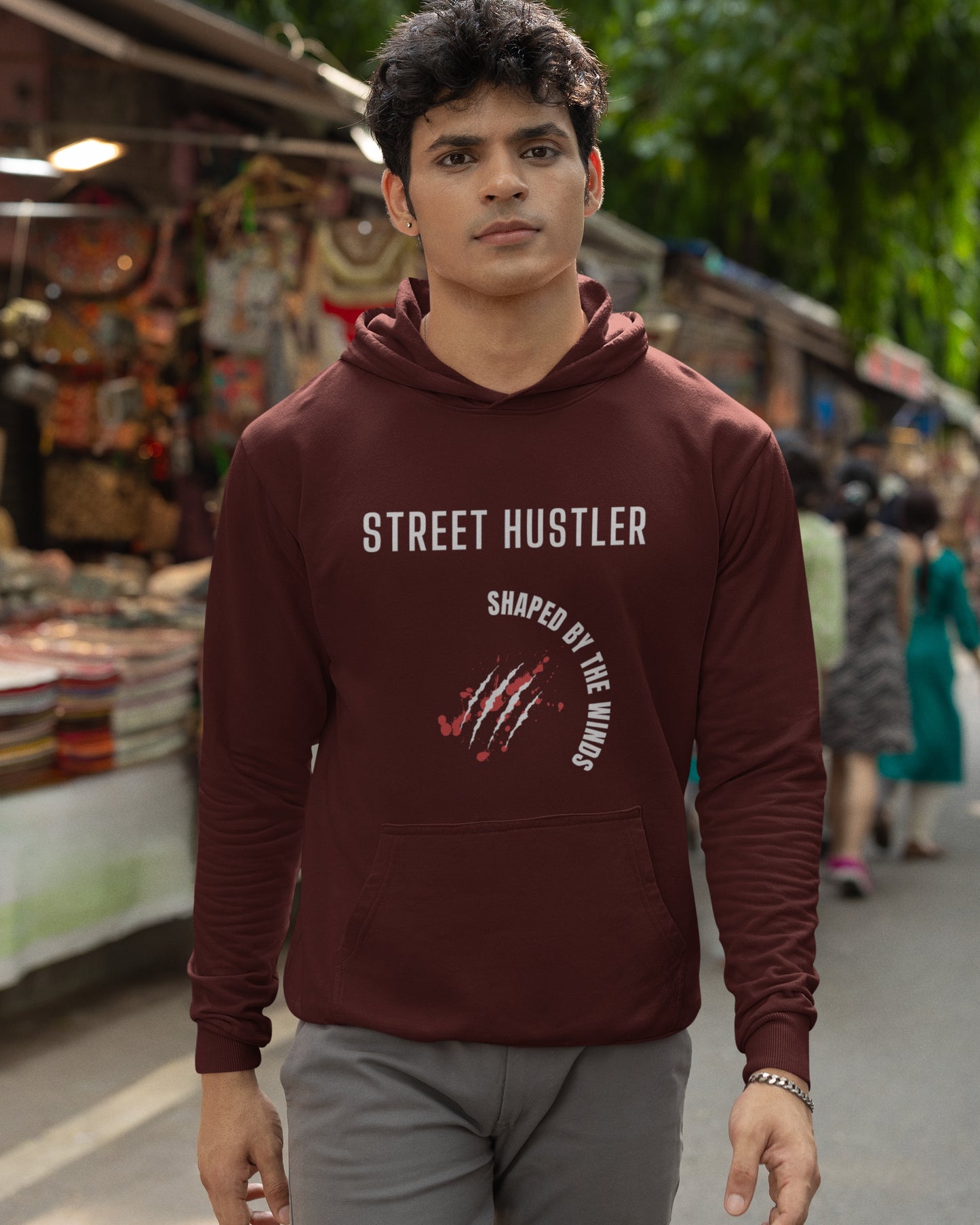 Men’s Hoodie Sweatshirt | Regular Fit | Long Sleeves | STREET HUSTLER