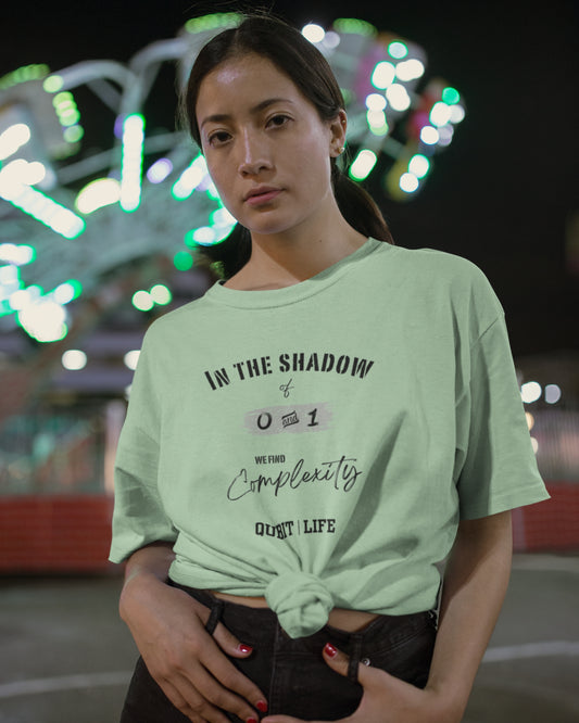 Unisex Premium Terry Cotton T-Shirt | Oversized Fit | Round Neck | Short Sleeve | Luxe Weight, Built Tough | QUBIT LIFE