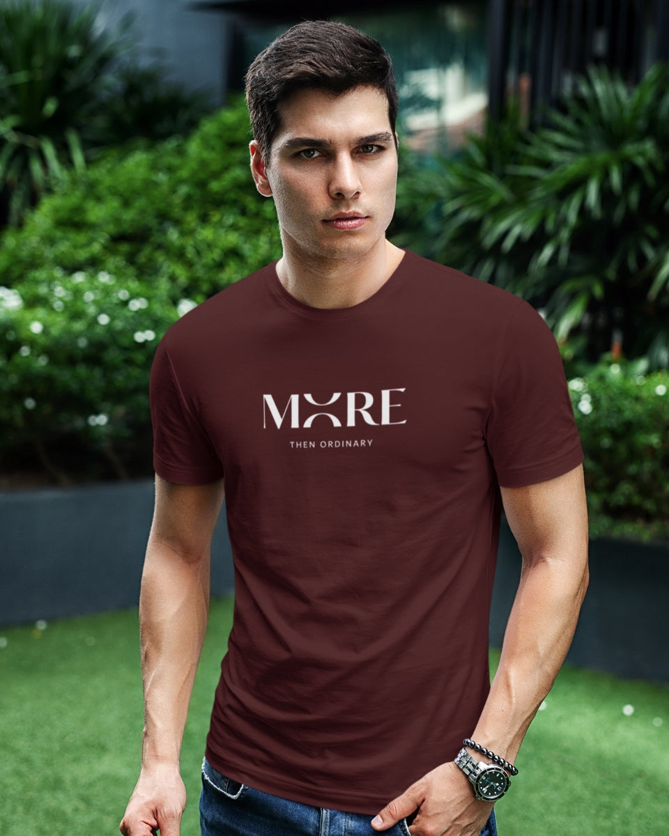 Men’s Premium Pima Cotton T-Shirt | Regular Fit | Round Neck | Short Sleeve | Ultra-Soft & Durable | MORE THAN ORDINARY