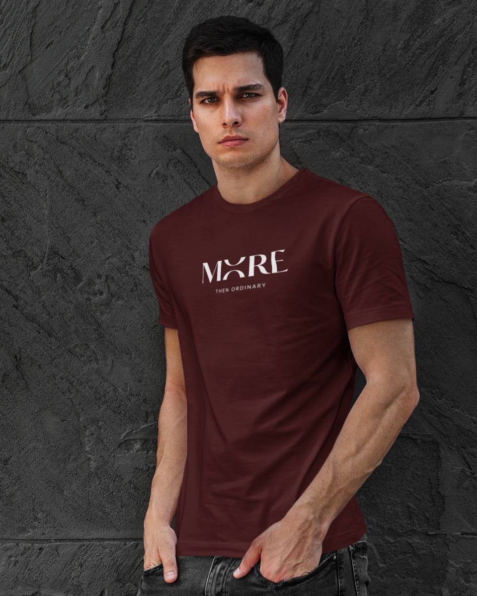 Men’s Premium Pima Cotton T-Shirt | Regular Fit | Round Neck | Short Sleeve | Ultra-Soft & Durable | MORE THAN ORDINARY