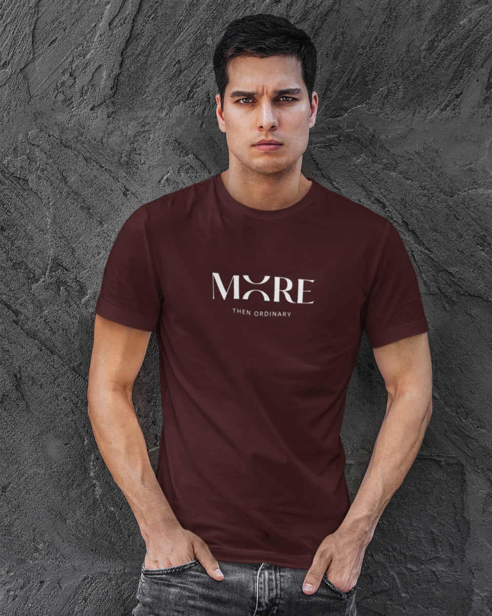 Men’s Premium Pima Cotton T-Shirt | Regular Fit | Round Neck | Short Sleeve | Ultra-Soft & Durable | MORE THAN ORDINARY